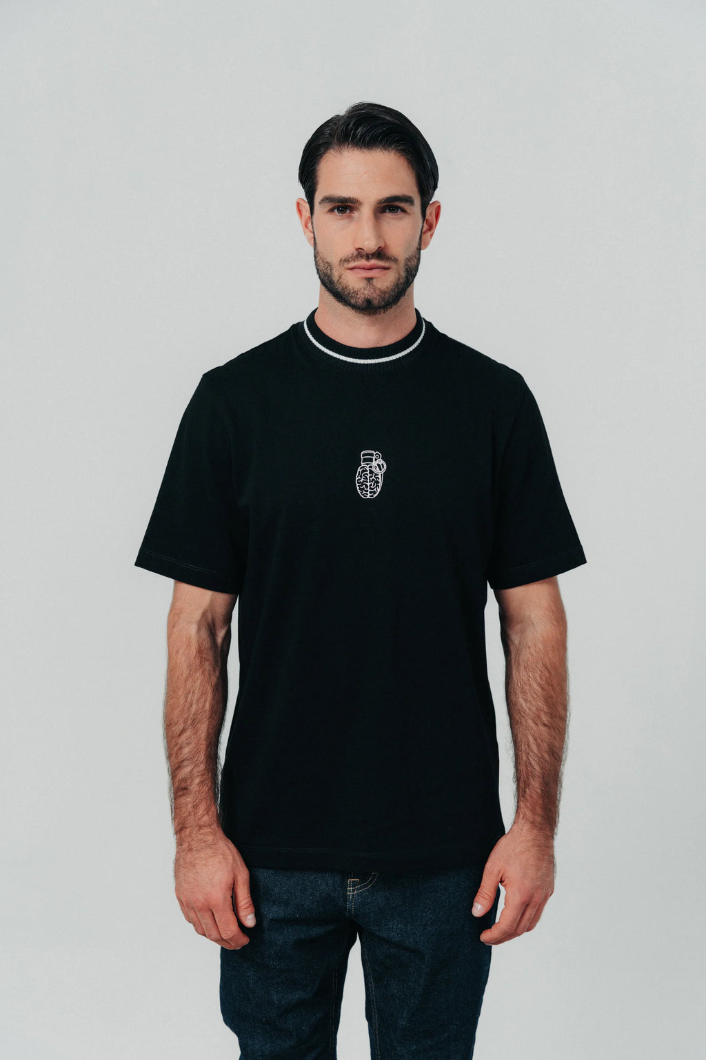 Blow up Cotton T-Shirt Black CLF12-1100
