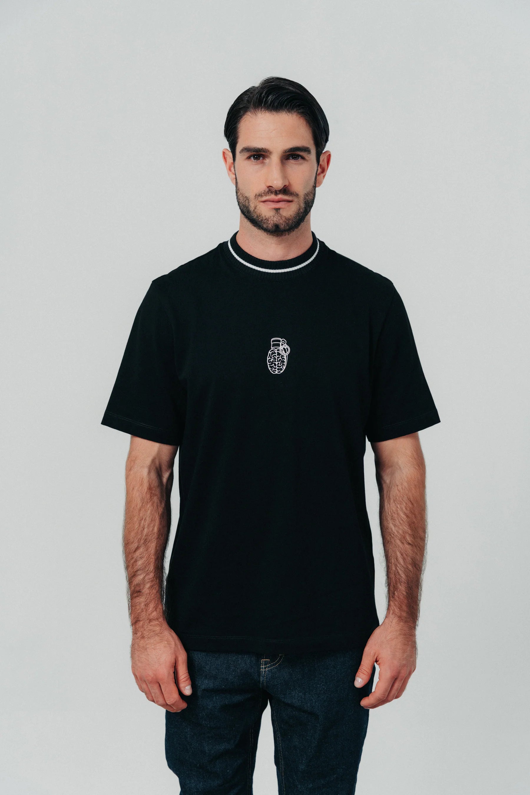 Blow up Cotton T-Shirt Black CLF12-1100
