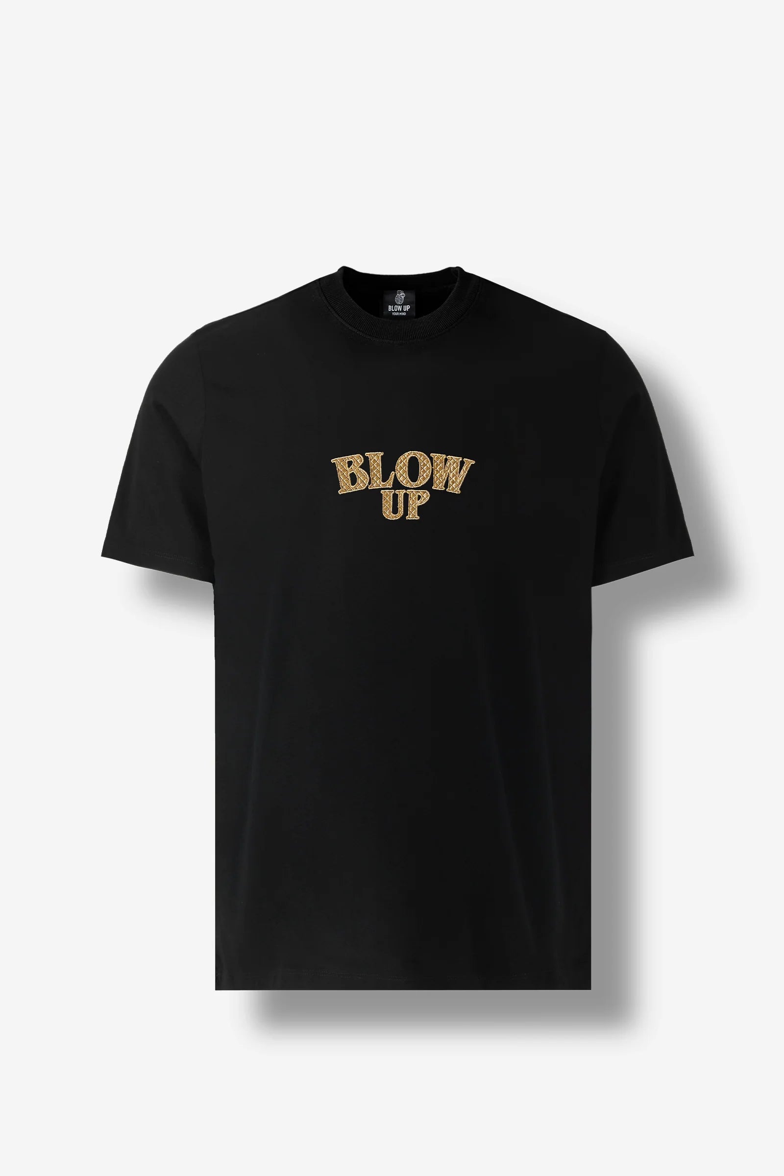 Blow up Loose fit black t-shirt in cotton CLF3-1101