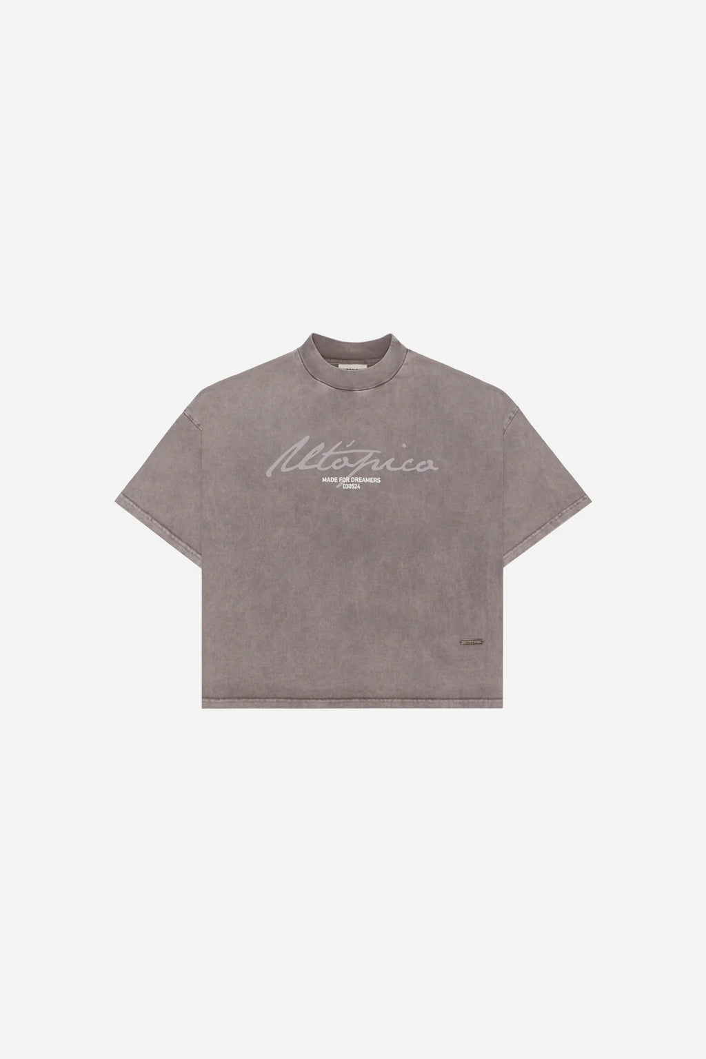 Utópico Camiseta Boxy Fit - Moca