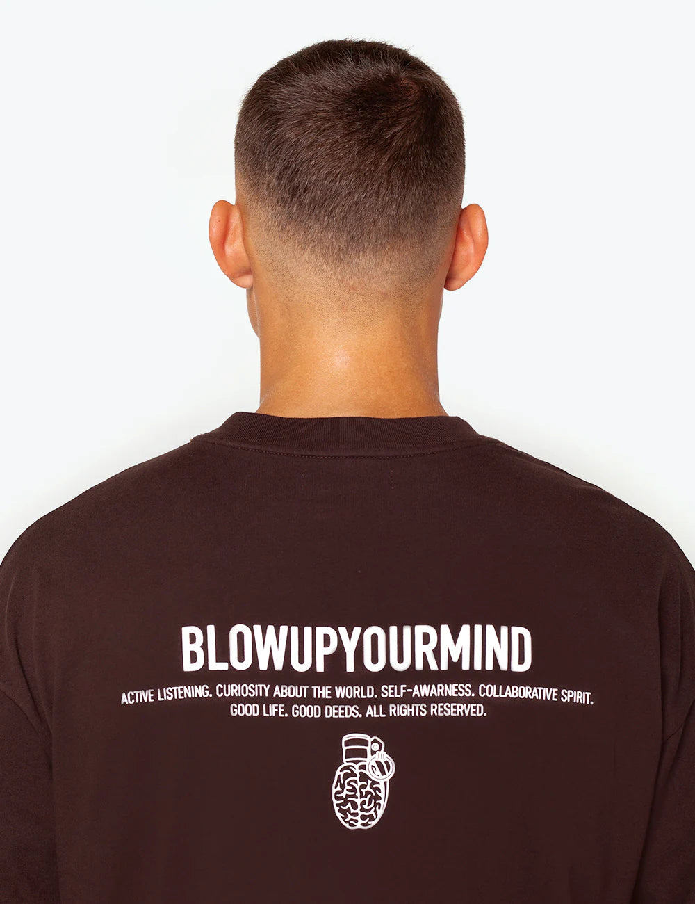 BLOW UP REGULAR BROWN T-SHIRT CR16/9017