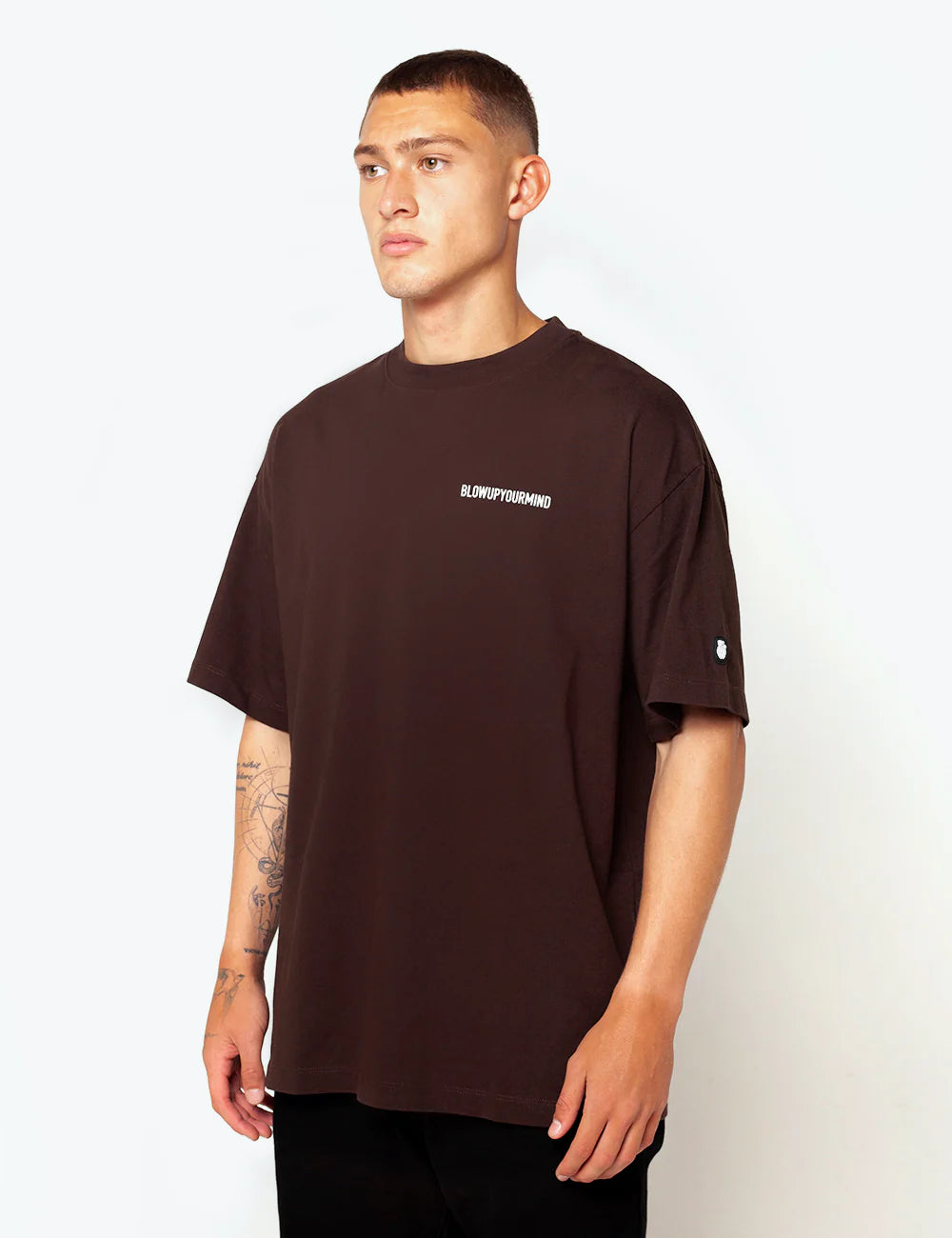 BLOW UP REGULAR BROWN T-SHIRT CR16/9017