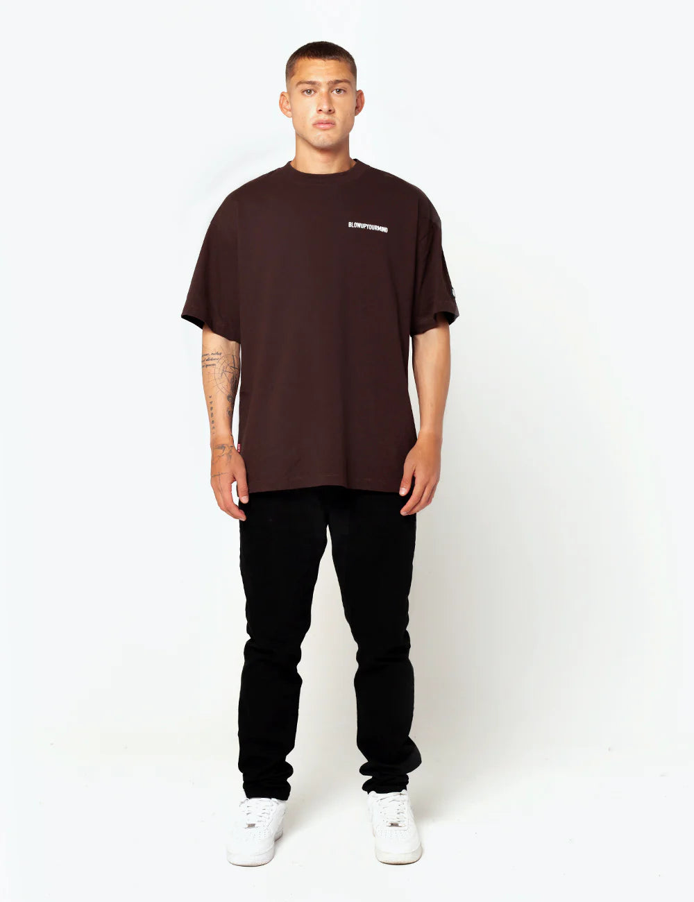 BLOW UP REGULAR BROWN T-SHIRT CR16/9017