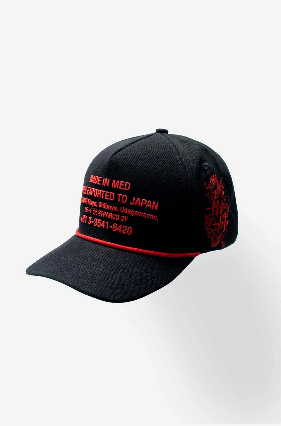 Culturewise Gorra Negra Rojo Japan CWCAP-JAP02