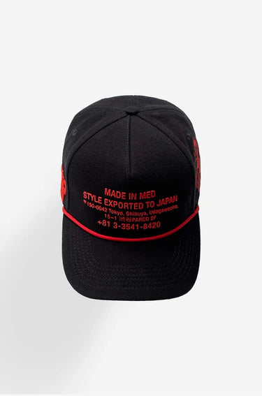 Culturewise Gorra Negra Rojo Japan CWCAP-JAP02