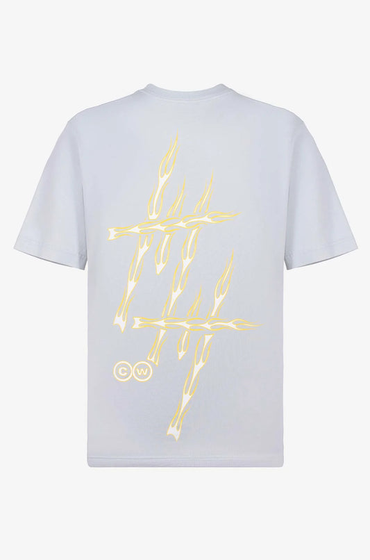 Money makers camiseta colors flame gris