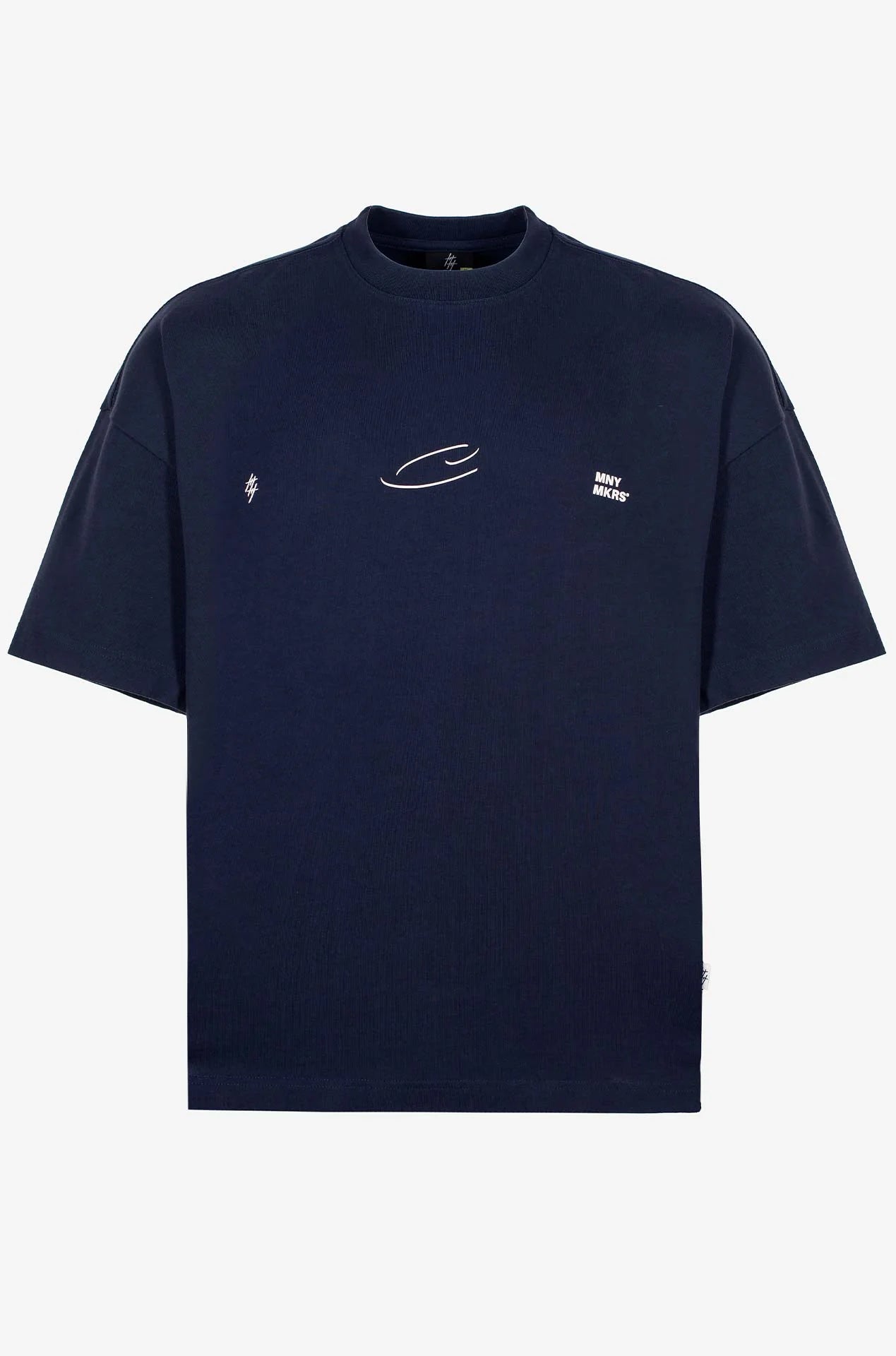 Money makers camiseta oversize flame azul