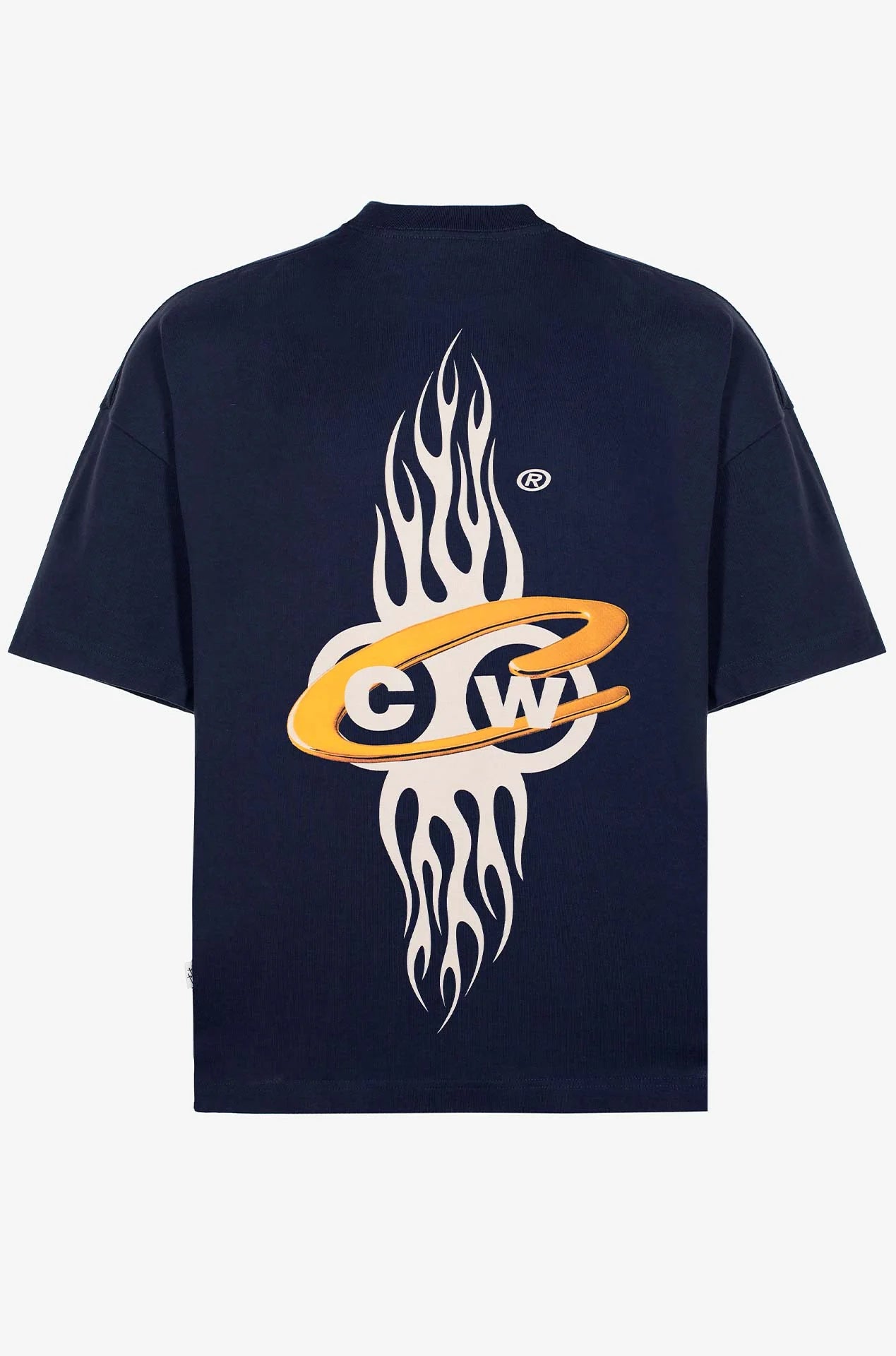 Money makers camiseta oversize flame azul