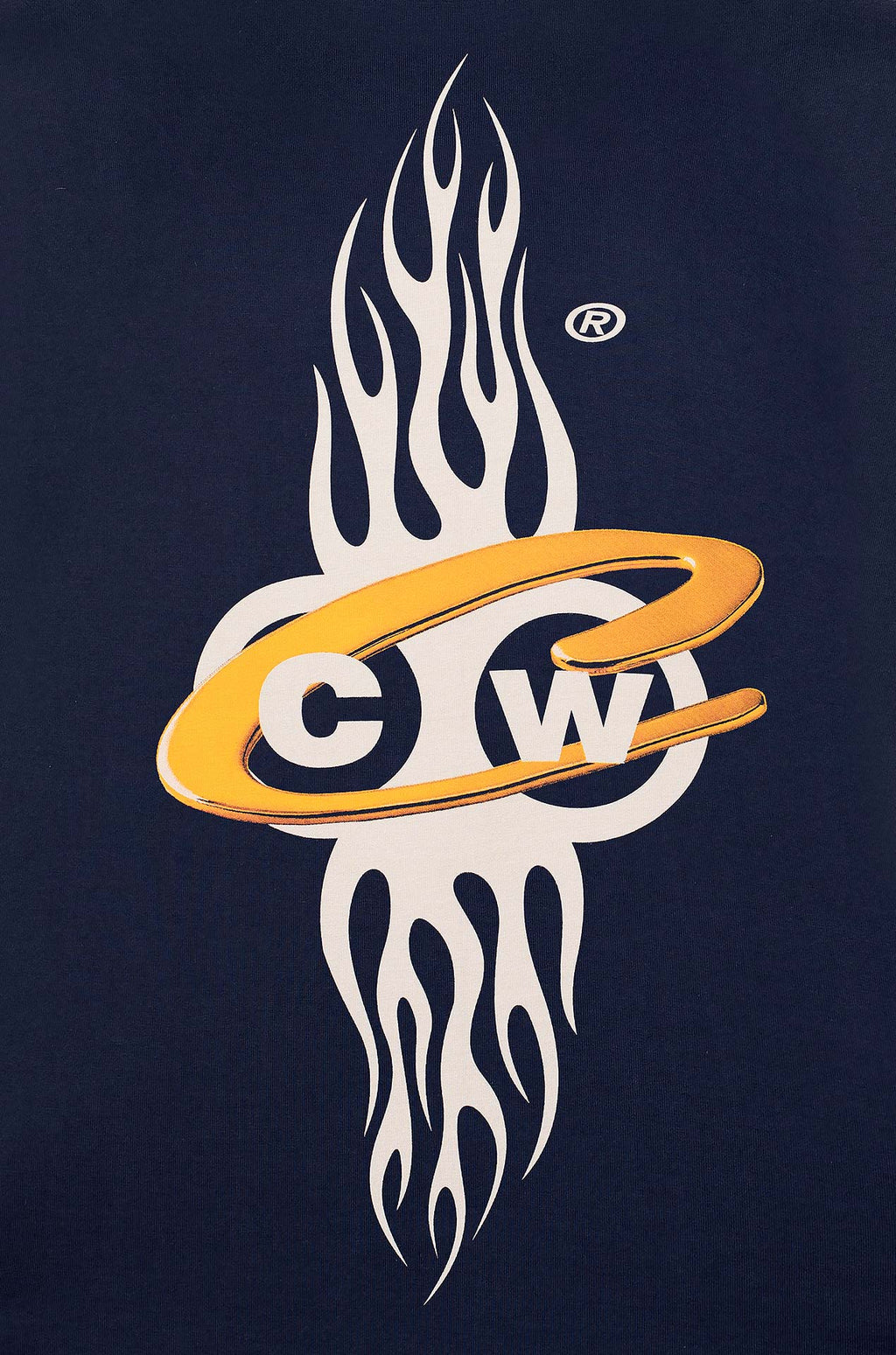 Money makers camiseta oversize flame azul