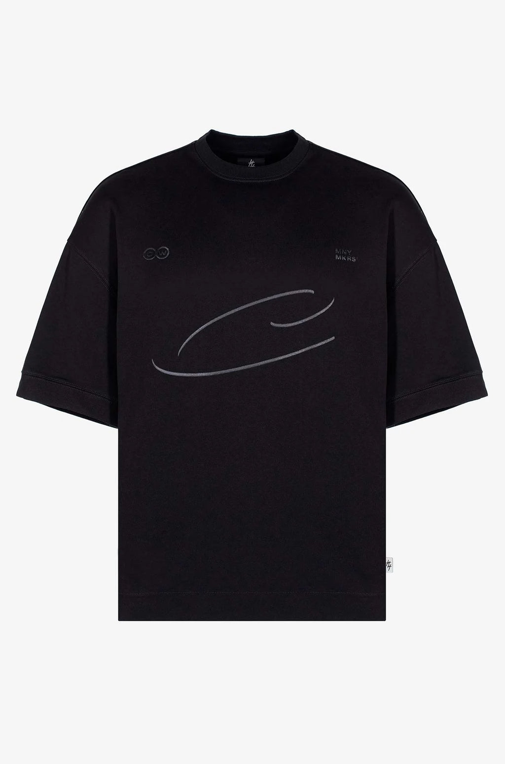 Culturewise t-shirt oversize negro CWOVER-C