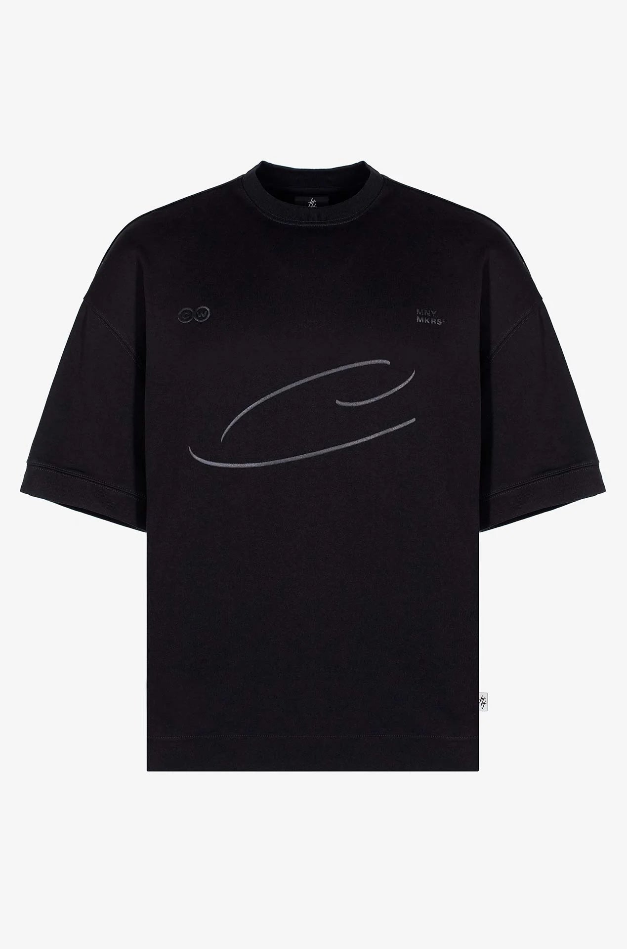 Culturewise t-shirt oversize negro CWOVER-C