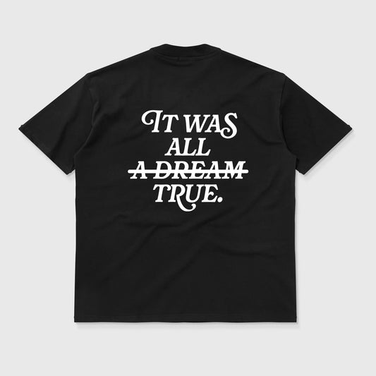 True Camiseta Oversized Dream - Negra