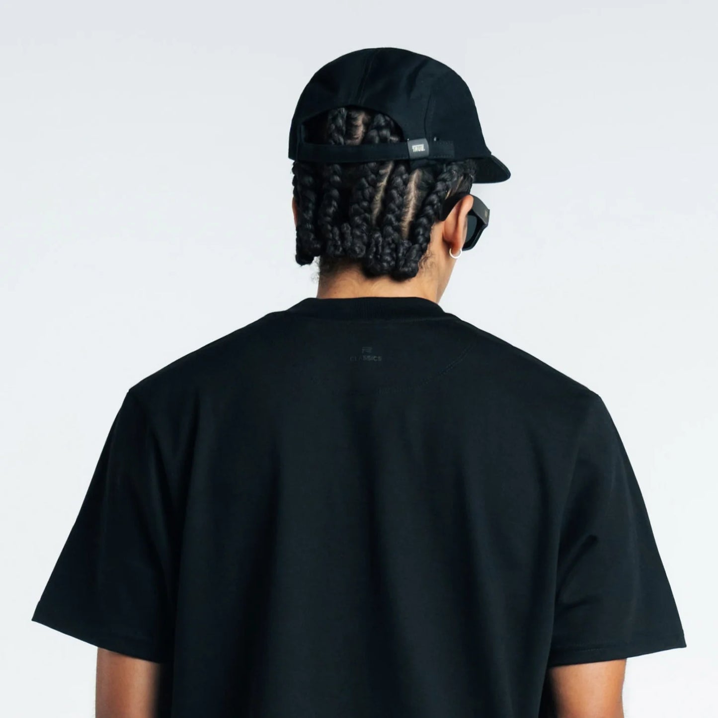 True Camiseta Clásica Logo Negro - Negra