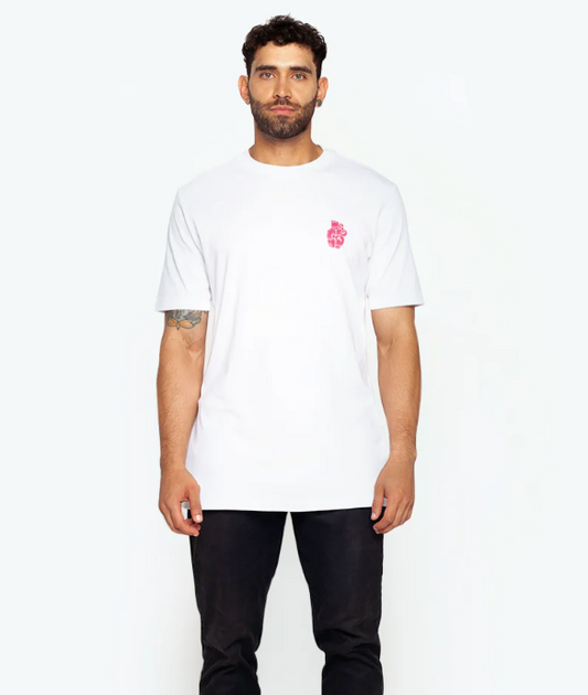 BLOW UP SLIM FIT WHITE T-SHIRT W C2-3010