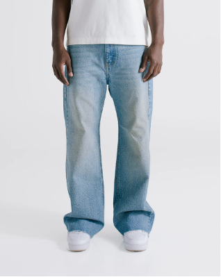 Monoic Wide Fit Jean Classic Washed Blue