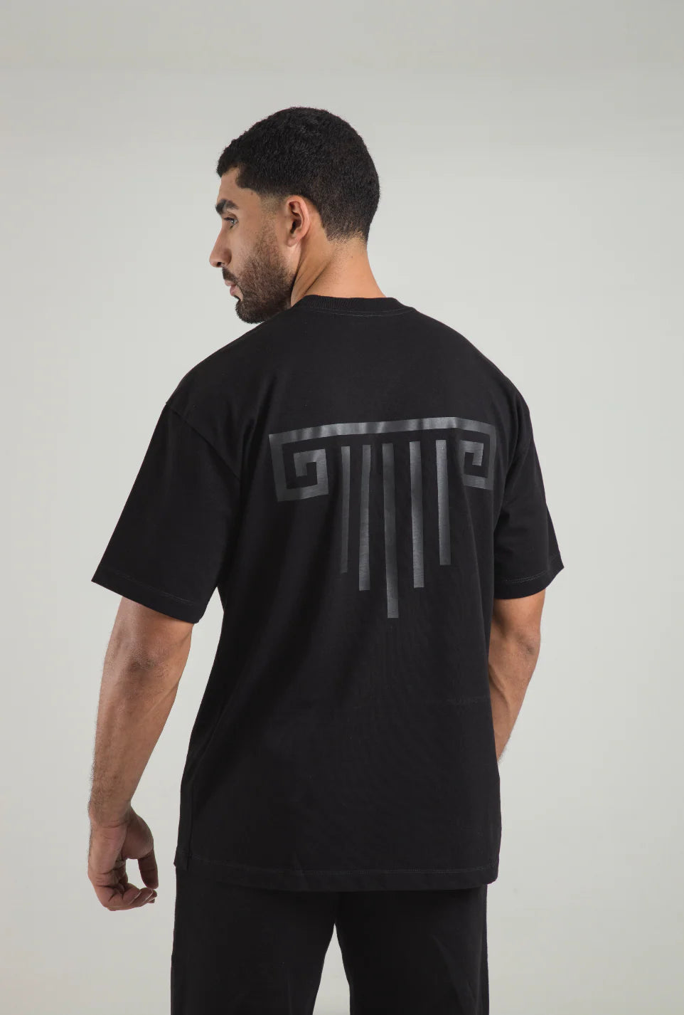 Artdist Portico Black Oversize Fit T-Shirt