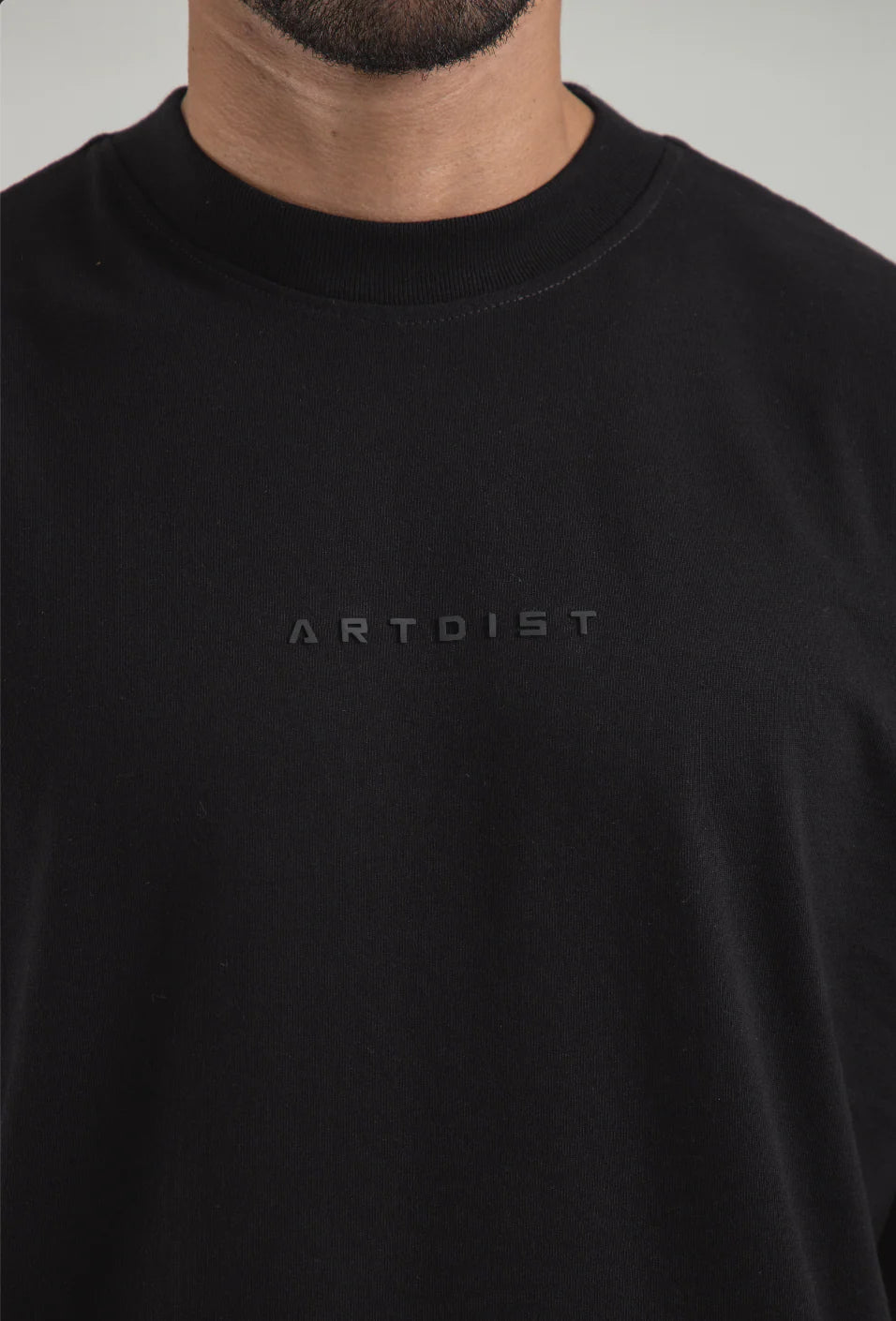 Artdist Portico Black Oversize Fit T-Shirt