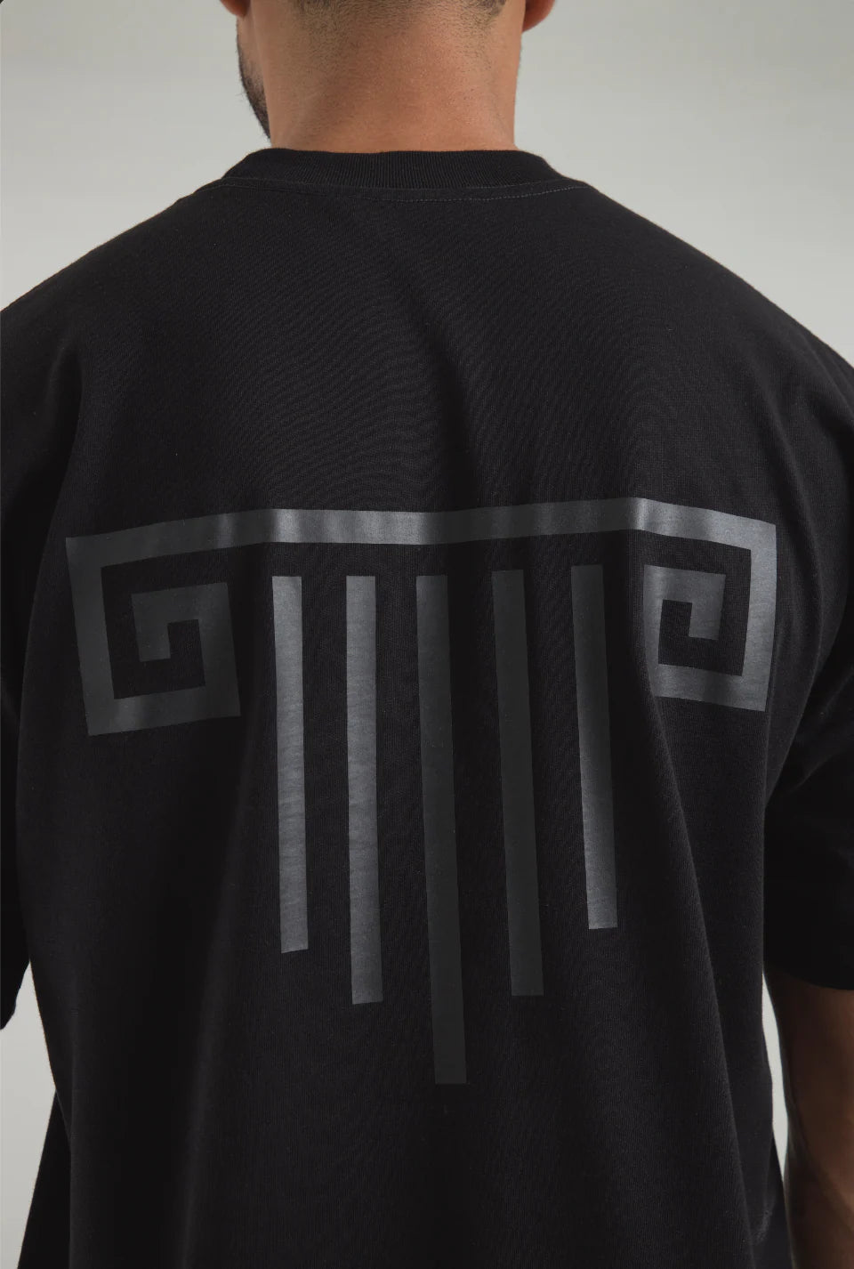 Artdist Portico Black Oversize Fit T-Shirt