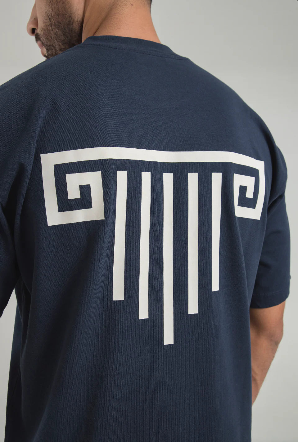 Artdist Portico Navy Oversize T-Shirt