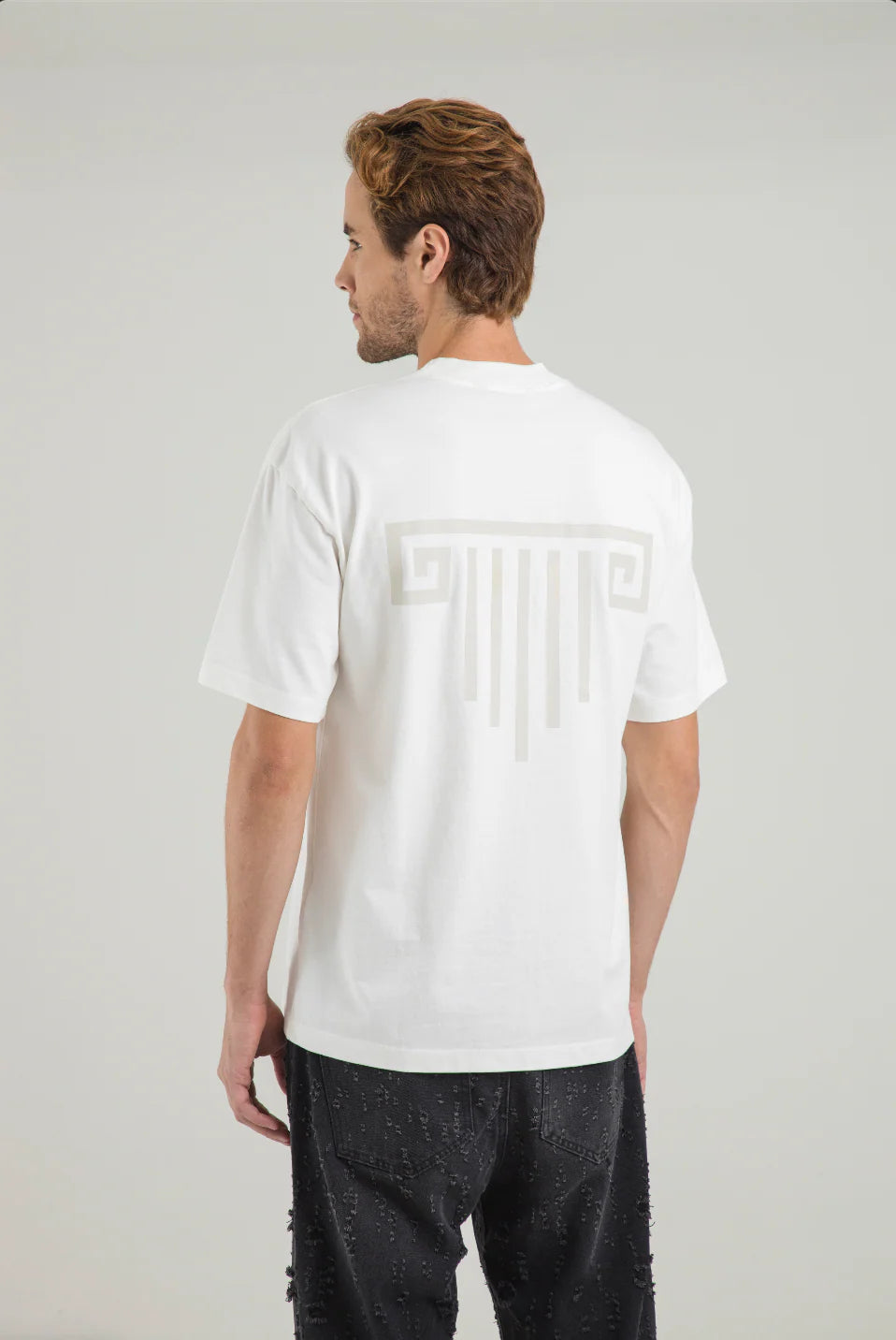 Artdist Portico Ivory Oversize Fit T-Shirt
