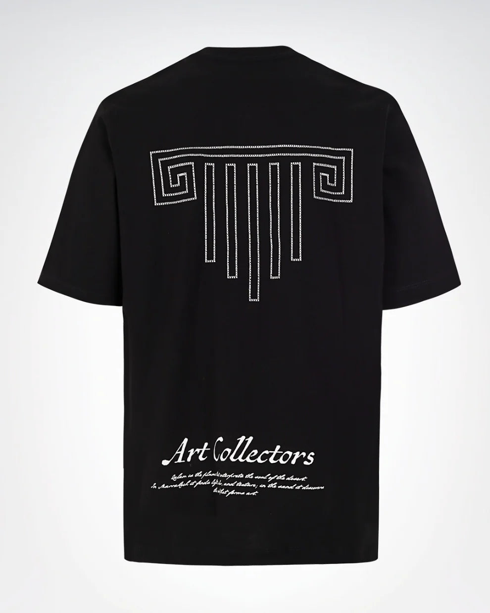Artdist Trace Black Semioversized Fit T-Shirt