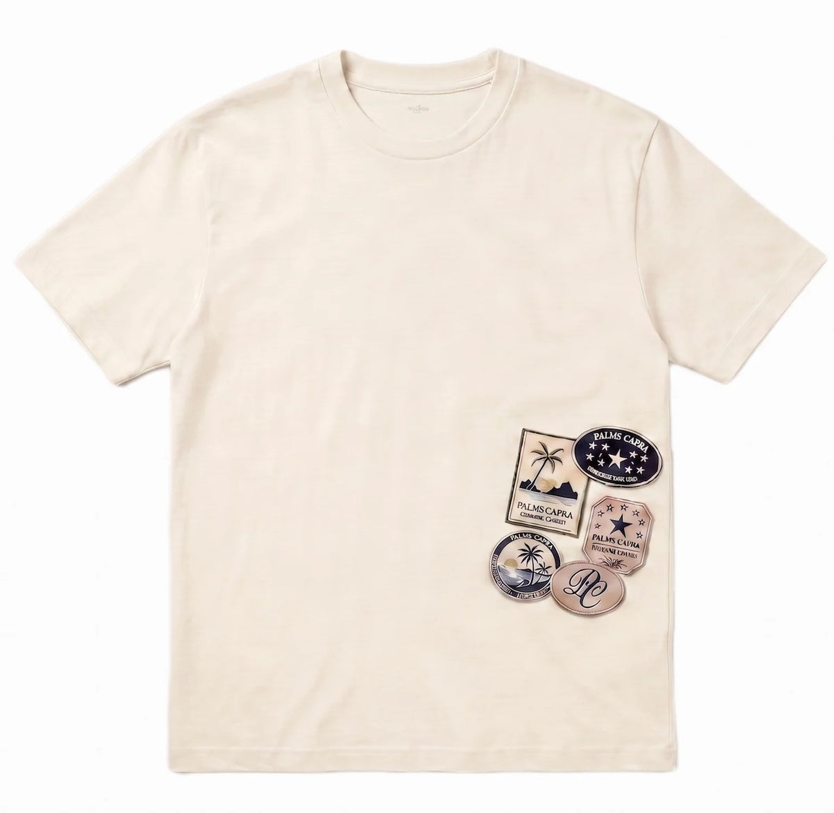 Palms Capra PC Patches Ivory Tshirt