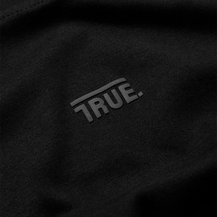 True Camiseta Clásica Logo Negro - Negra