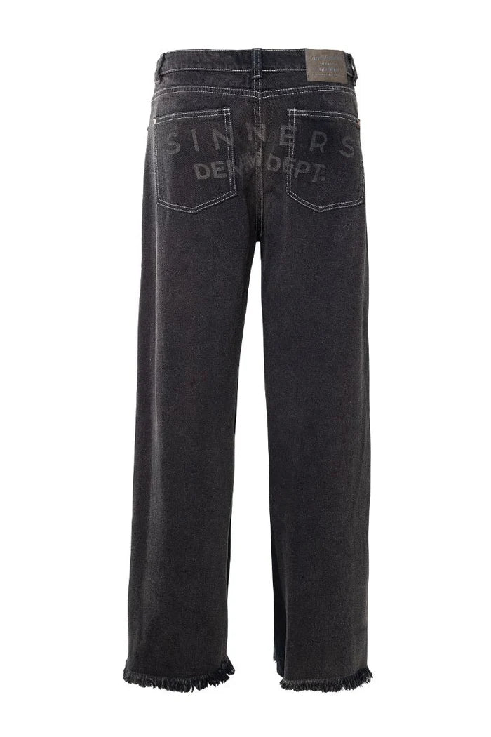 SINNERS LES MAÇONS FLARED JEANS NEGRO PANTS