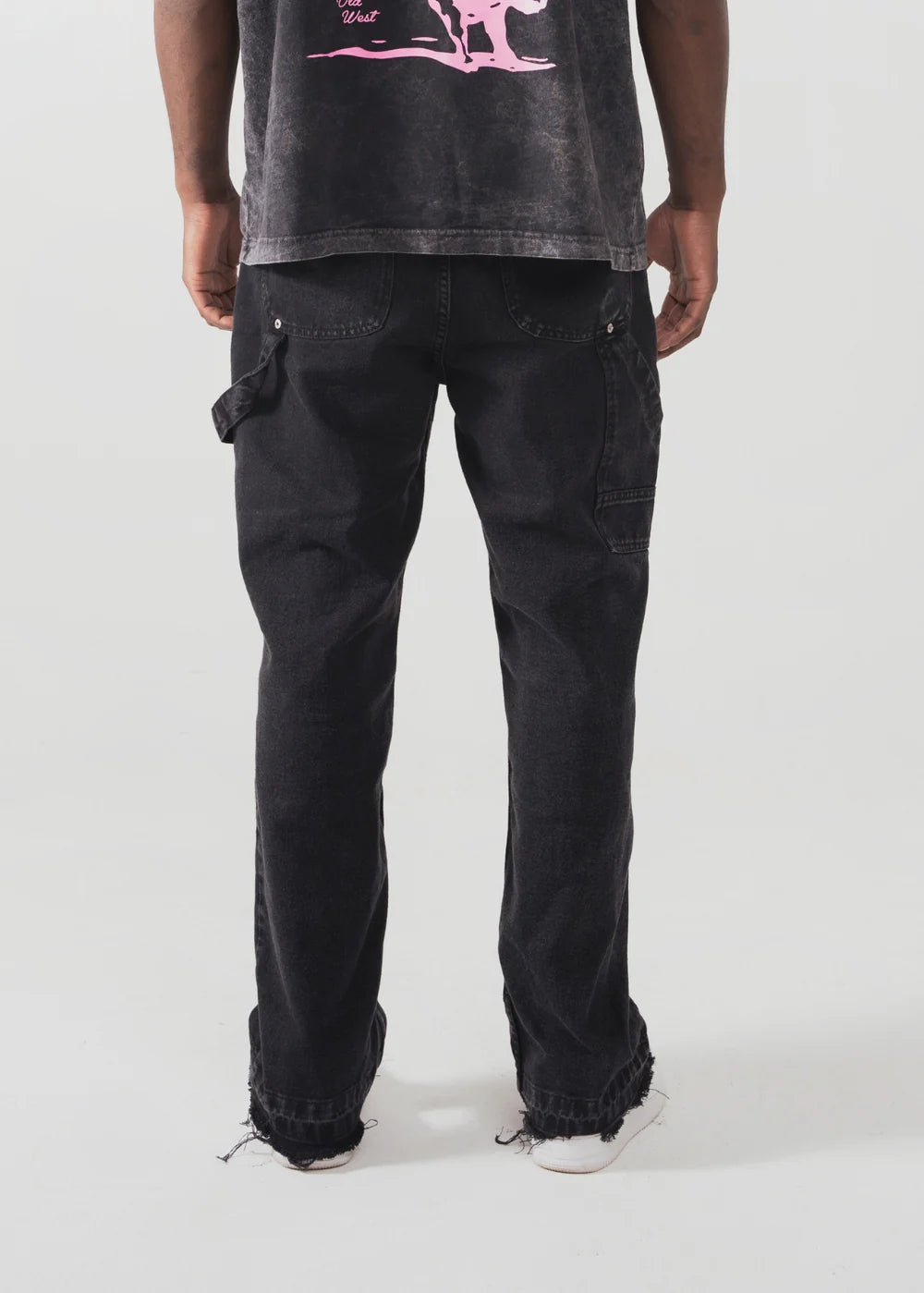 Crowncode jean carpintero - negro washed pants