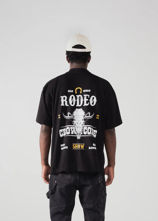 Crowncode camiseta rodeo show - negra