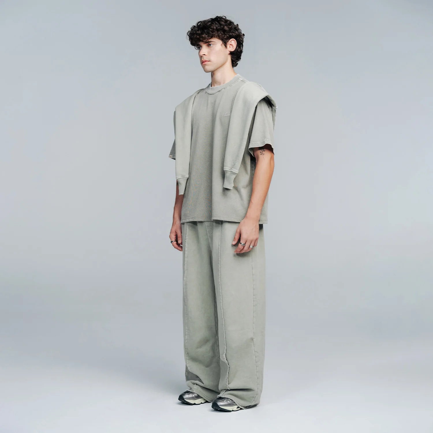 True Core Boxy Tee - Light Gray