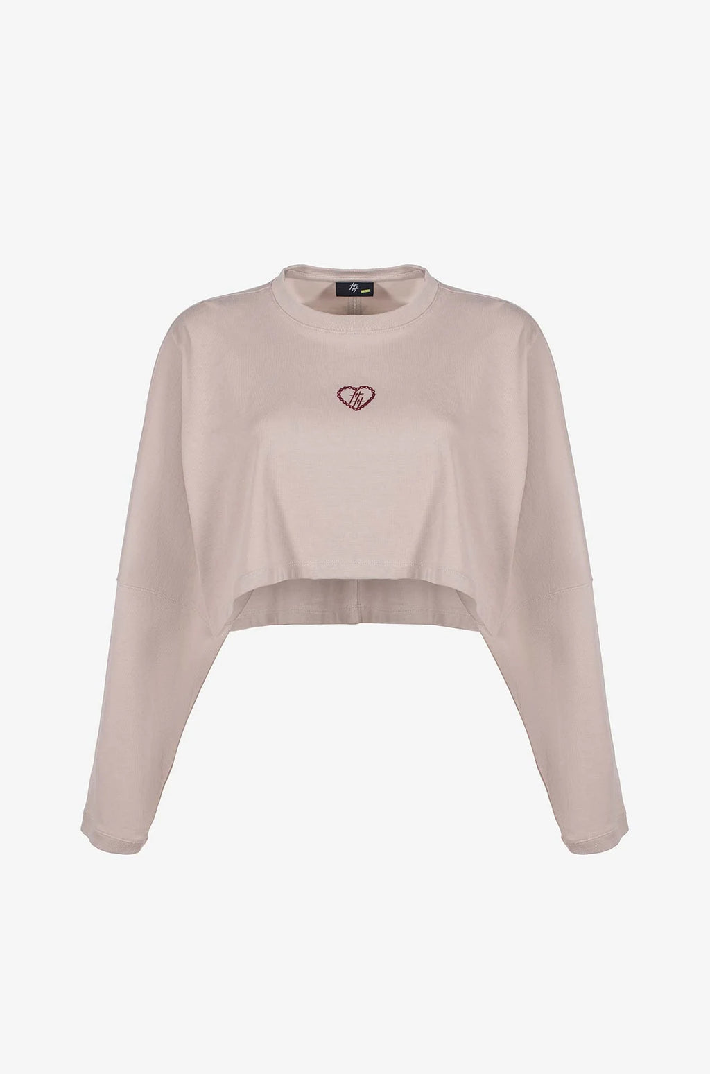 Culturewise crop top manga larga beige CWQ3CROPLS-B