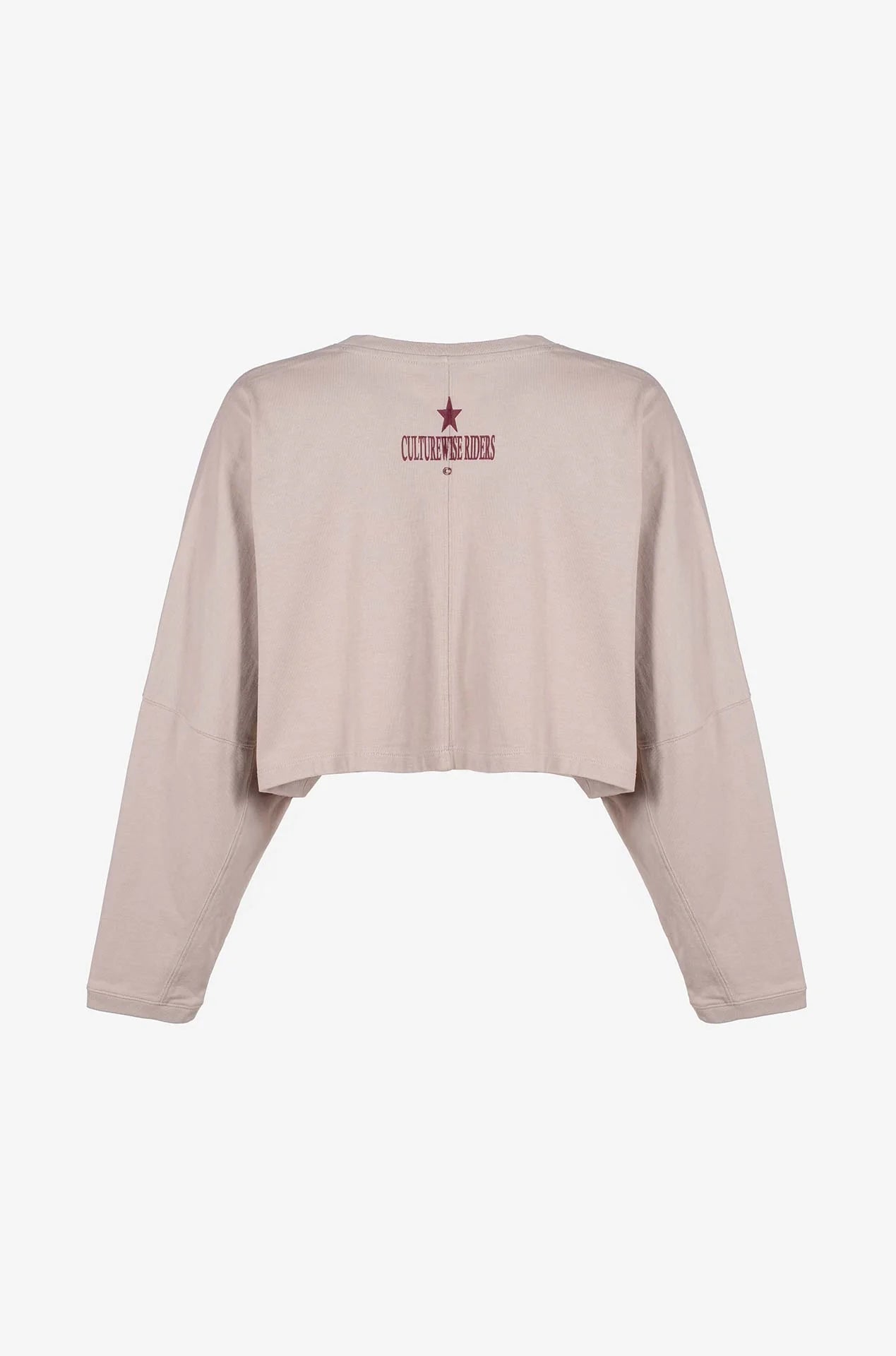 Culturewise crop top manga larga beige CWQ3CROPLS-B