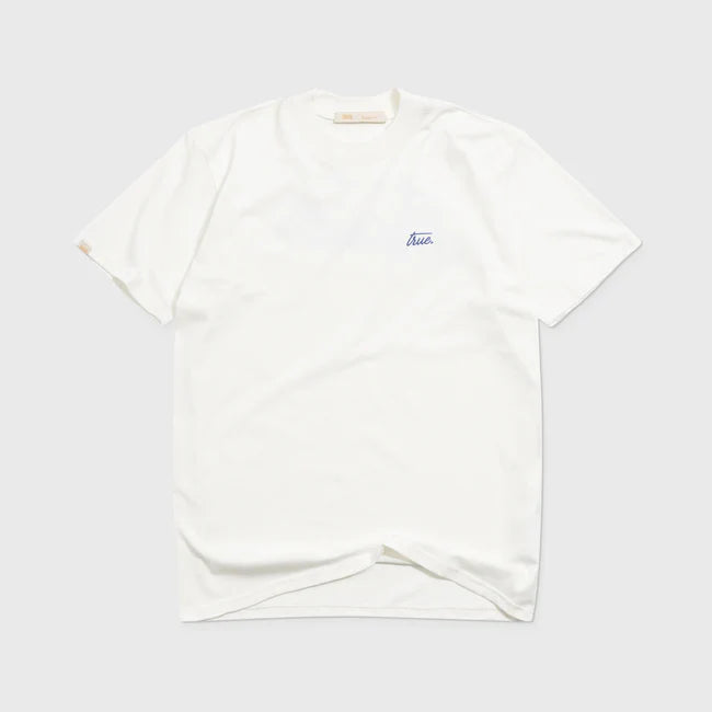 True Cursive Logo T-Shirt - Cream