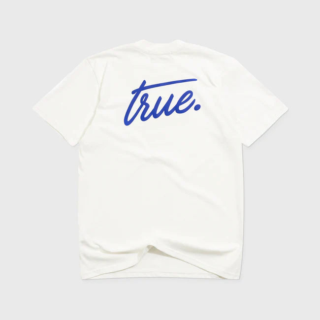 True Cursive Logo T-Shirt - Cream