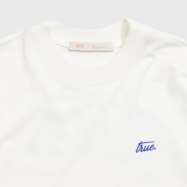 True Cursive Logo T-Shirt - Cream