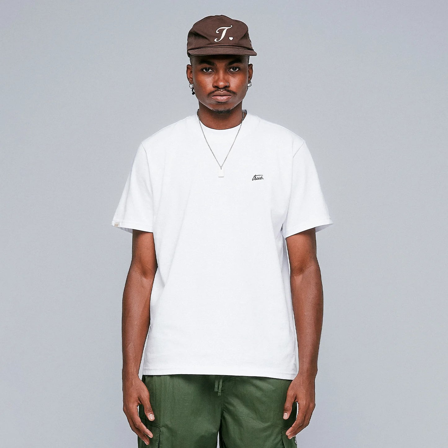 True Cursive Logo T-Shirt - White
