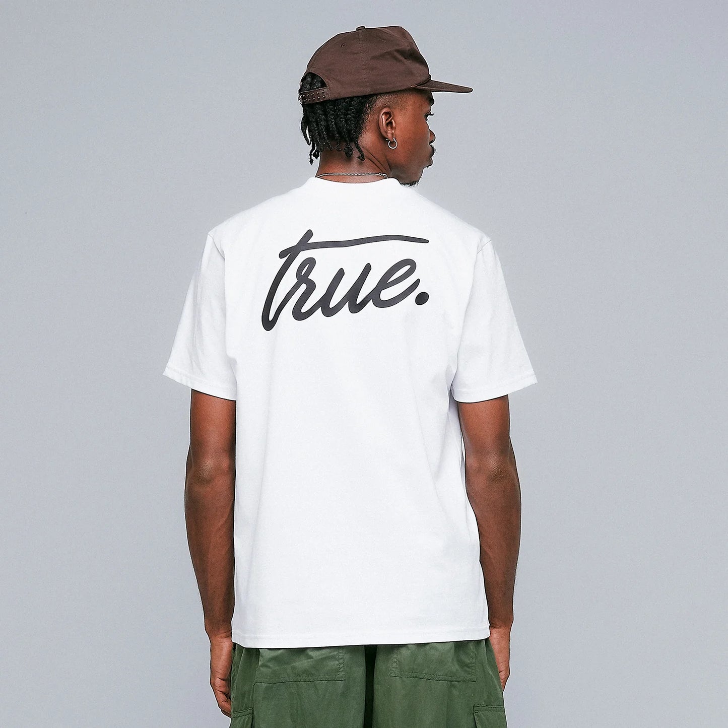 True Cursive Logo T-Shirt - White