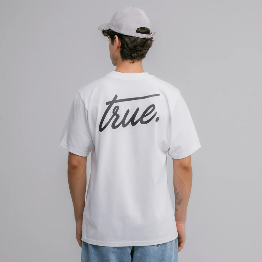 True cursive logo t-shirt - white