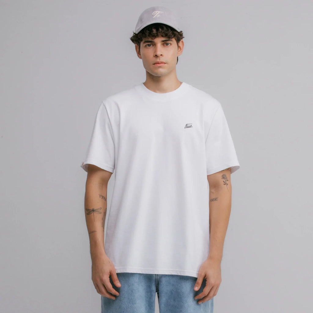 True cursive logo t-shirt - white