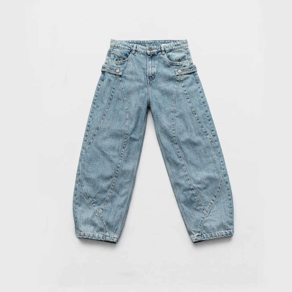 Hooded Baggy Hooded Jean 1/ 3 HTH008