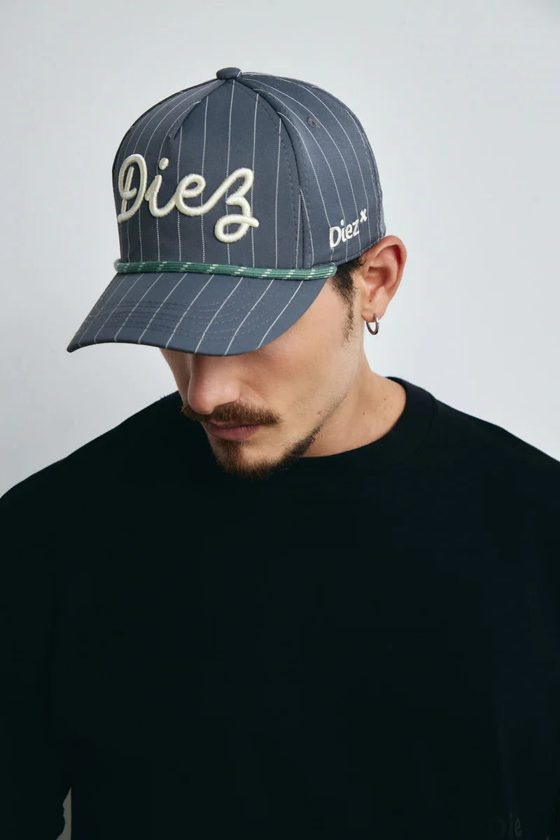 Diez Gorra Diez - Raya Tiza Gris