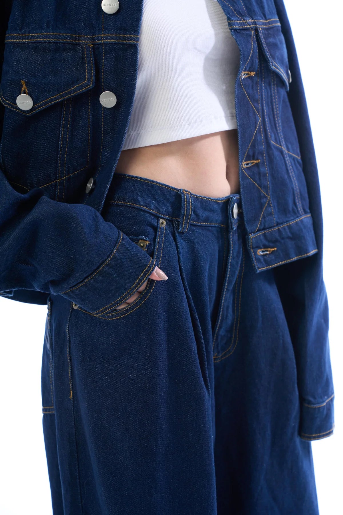 Sinners raw denim jacket