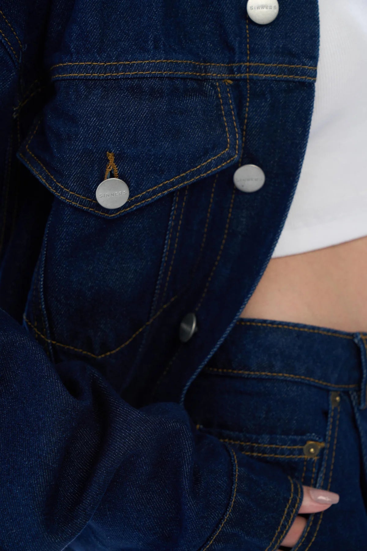 Sinners raw denim jacket