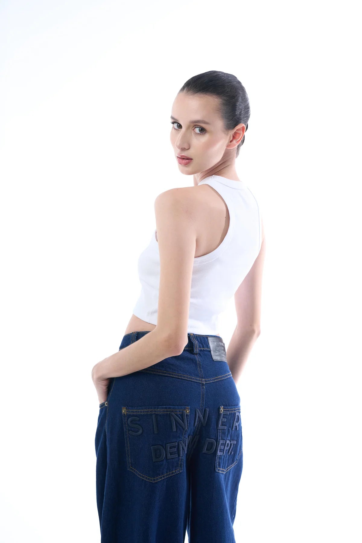 Sinners raw denim pants
