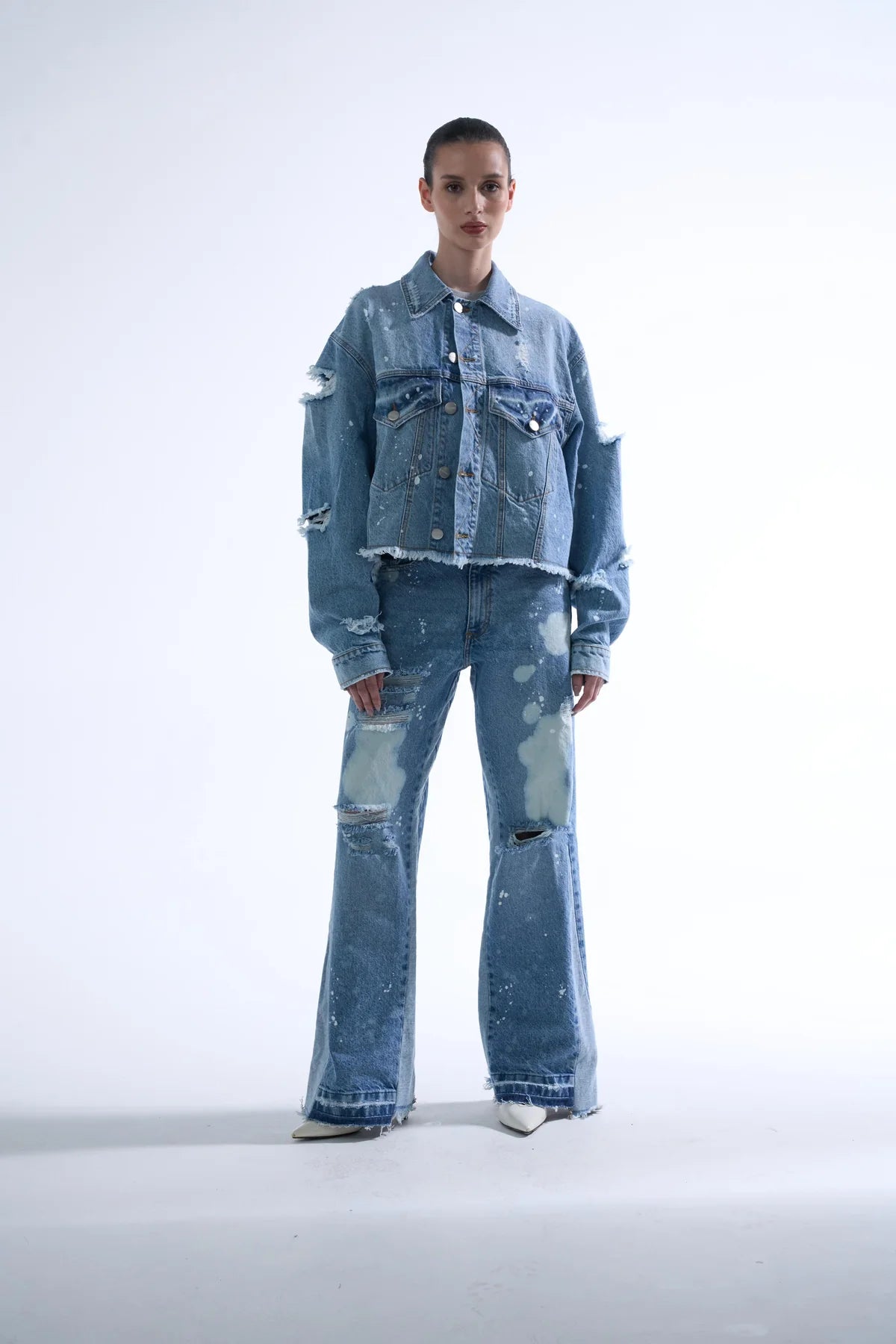 Sinners ice flared jeans