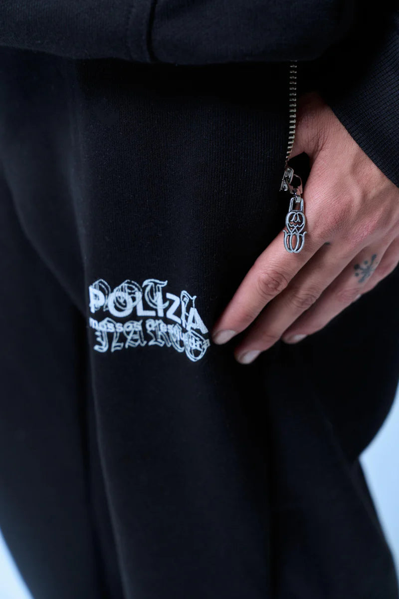 Sinners polizia black flared sweatpants