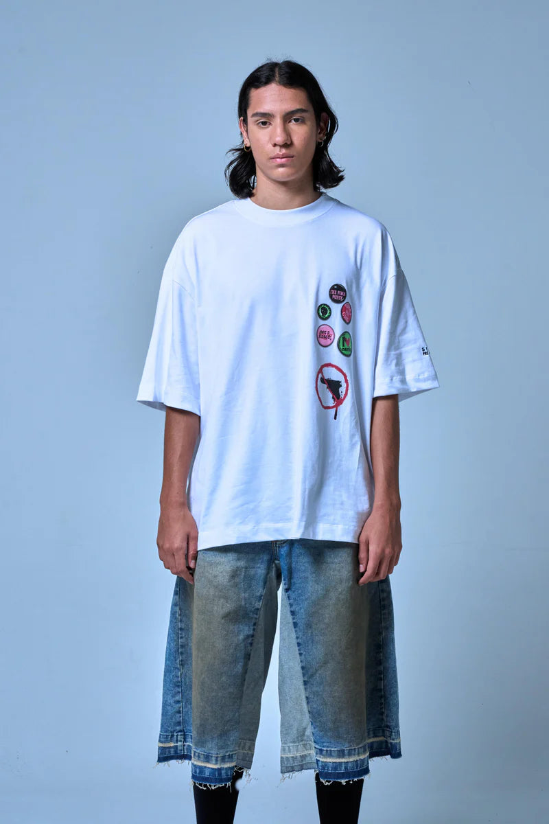 Sinners stamps white t-shirt