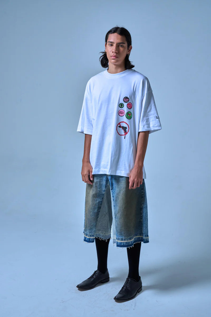 Sinners stamps white t-shirt