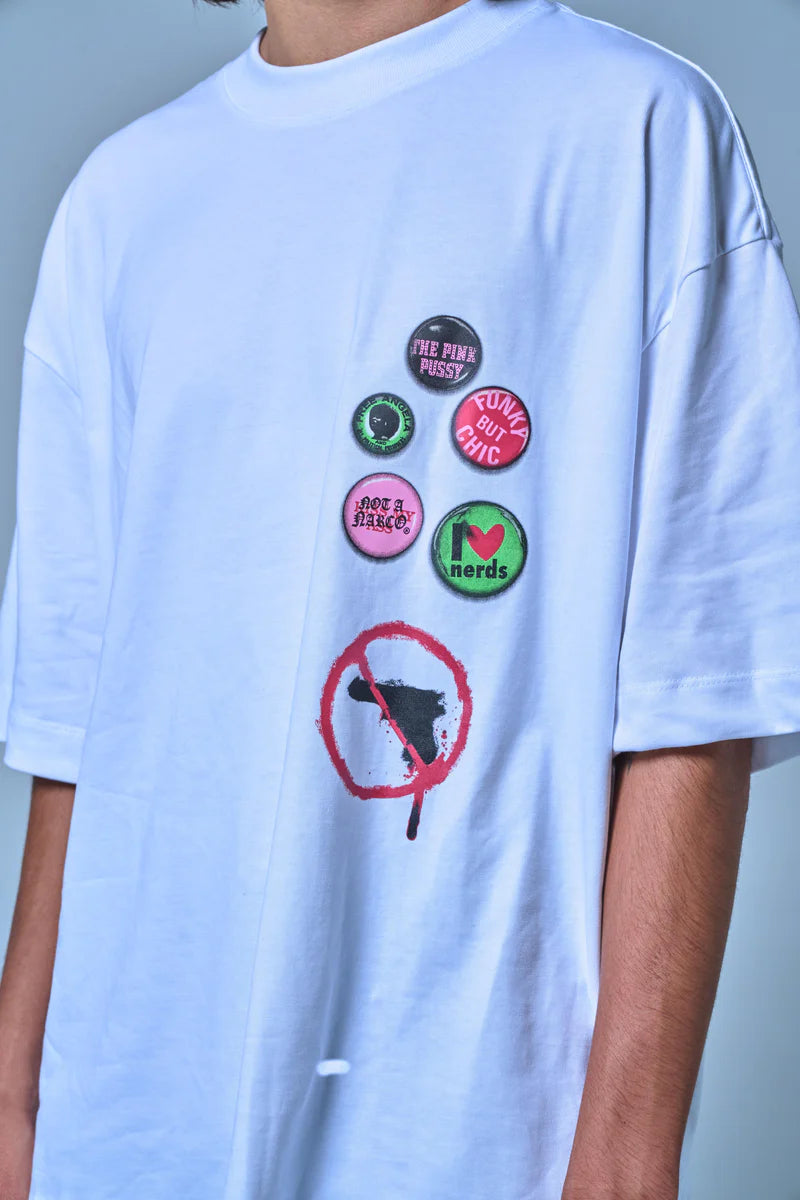 Sinners stamps white t-shirt